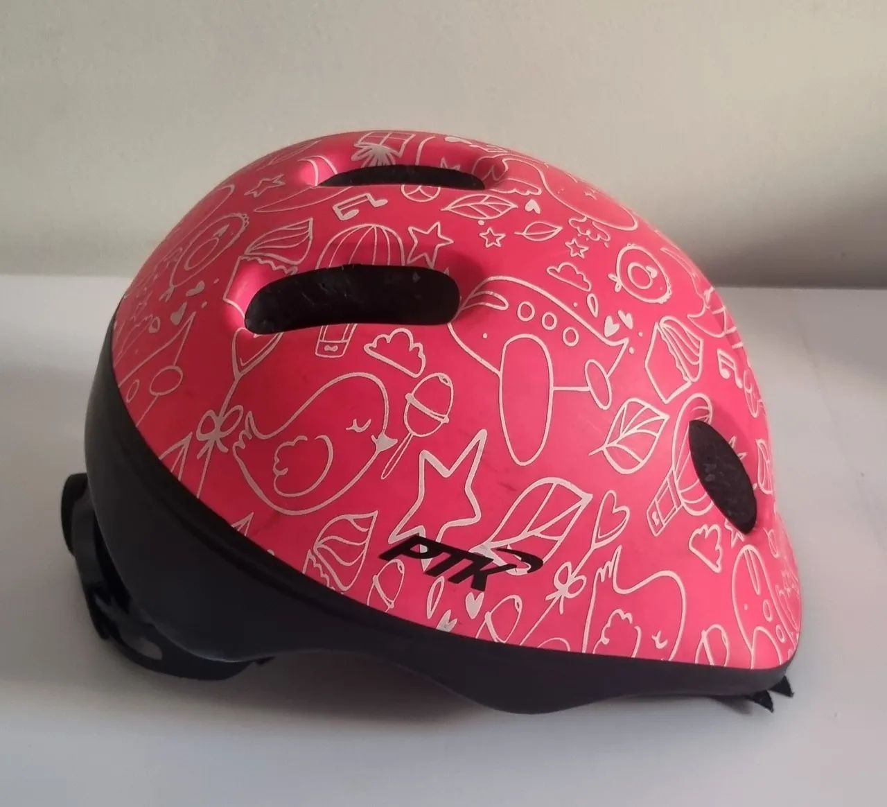 Capacete Infantil Ciclismo Rosa - Foto 2