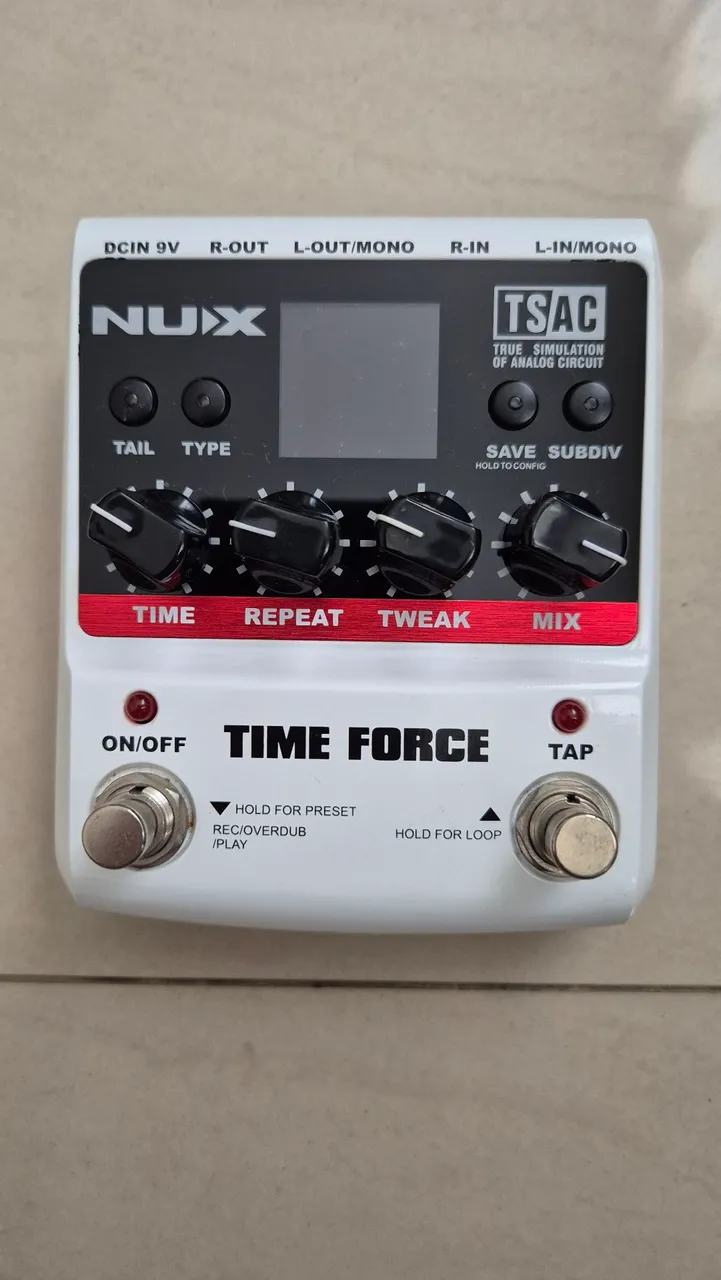 Pedal de Efeito NUX Time Force Delay TSAC