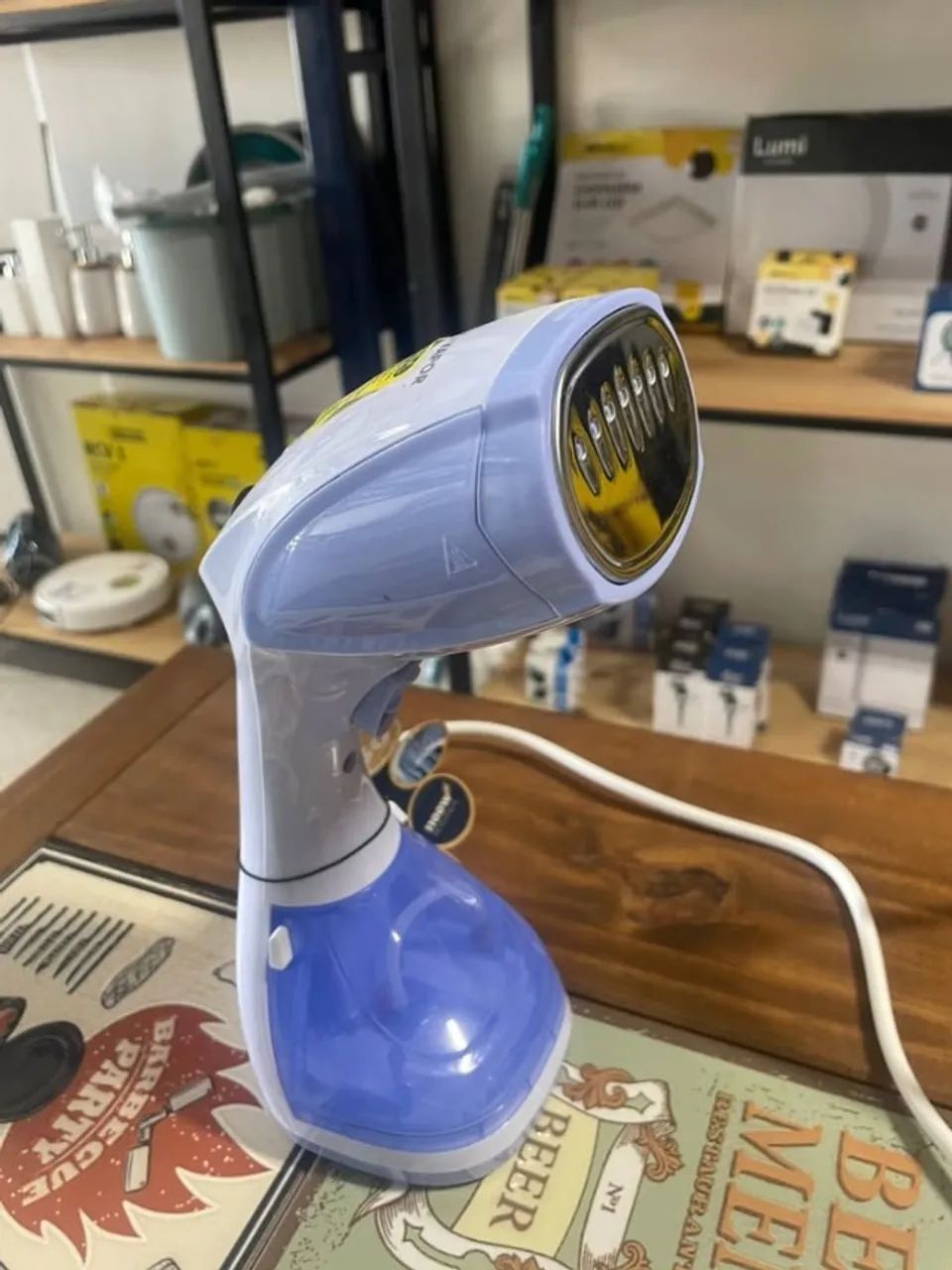 Passadeira A Vapor Portátil Britânia Bvp02l 127v Azul/branco - Foto 2