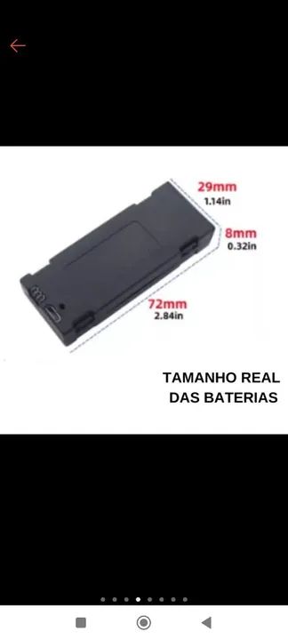 Peças Drone E99 e modelos parecidos  1800 mAh - Foto 2