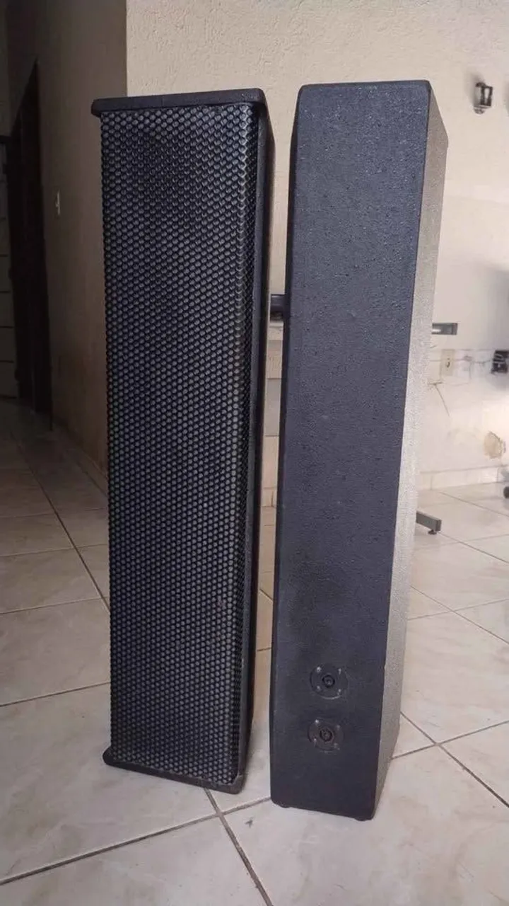 PAR CAIXA ACÚSTICA COM 4 ALTO FALANTES OVERSOUND PASSIVAS, 6 POL, + TI JBL , EM CADA.