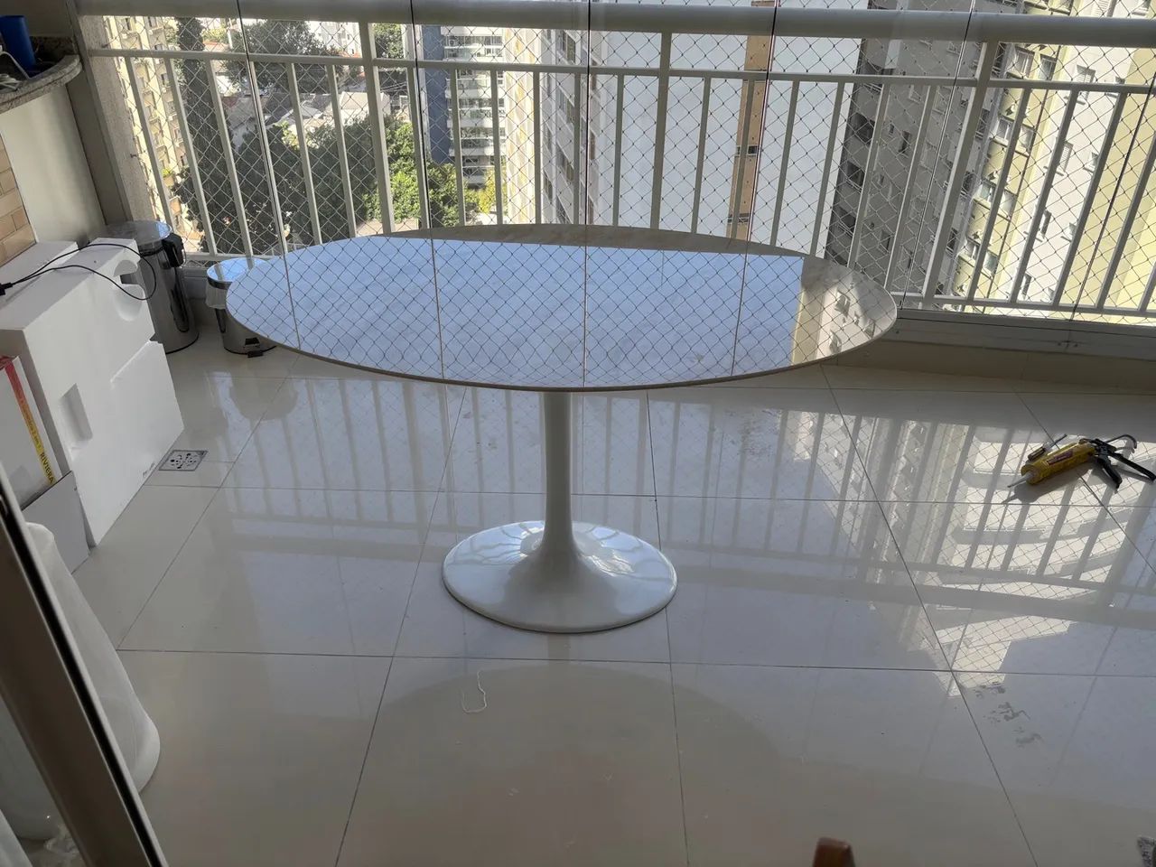 Mesa jantar 1,60X0,90 mármore taj mahal 