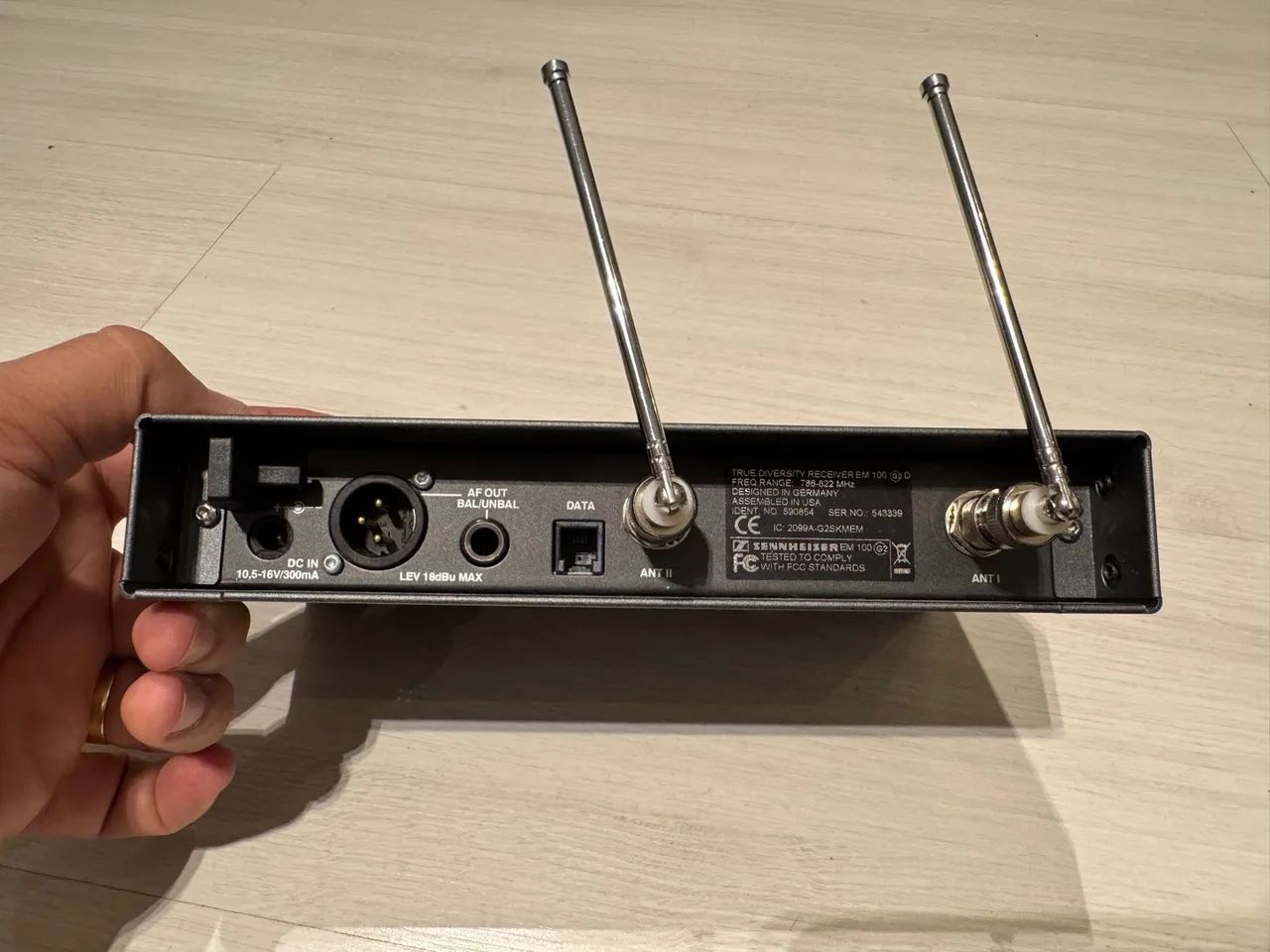 Receptor Sennheiser EW100 G2 + Transmissor SK100 G2 em ótimo estado! - Foto 3