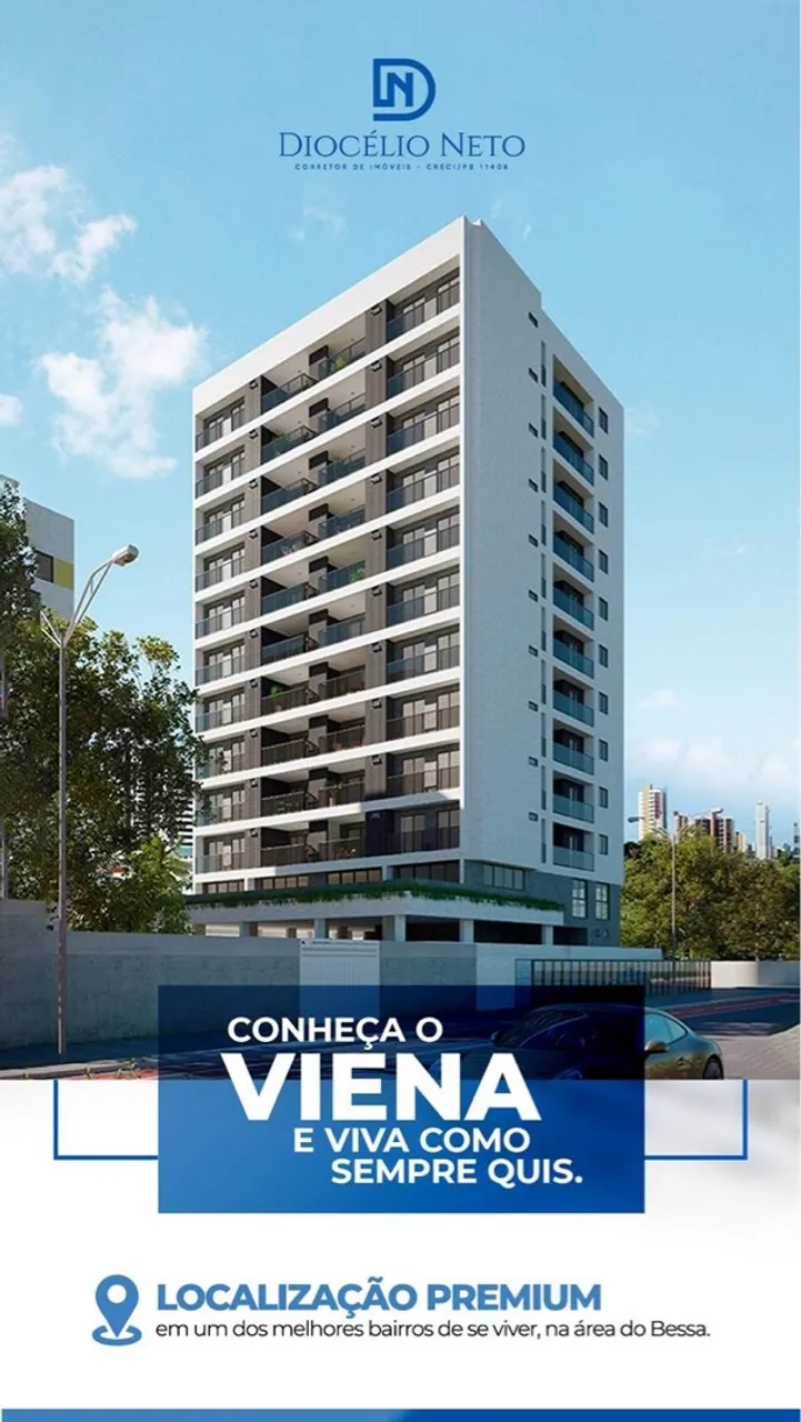 Apartamento NOVO de 3 quartos no Jardim Oceania