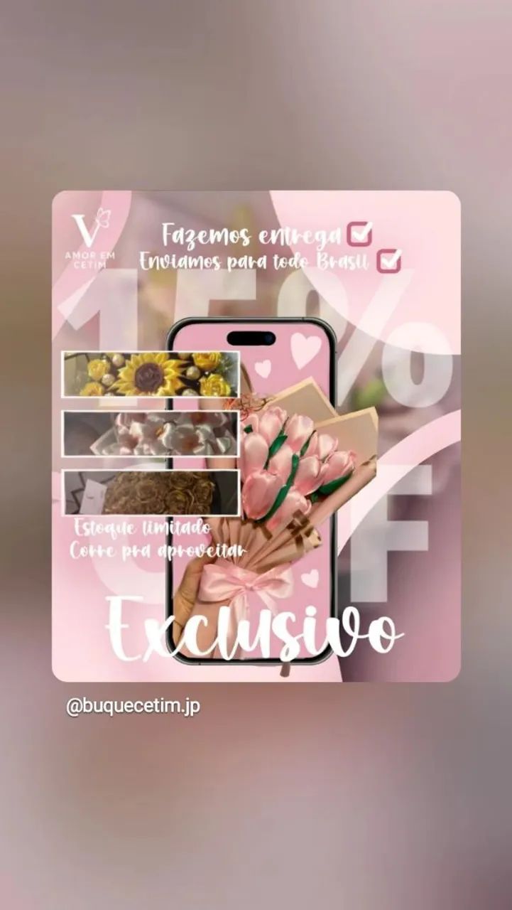 Vende Buquê de Flores Personalizadsos - Foto 3