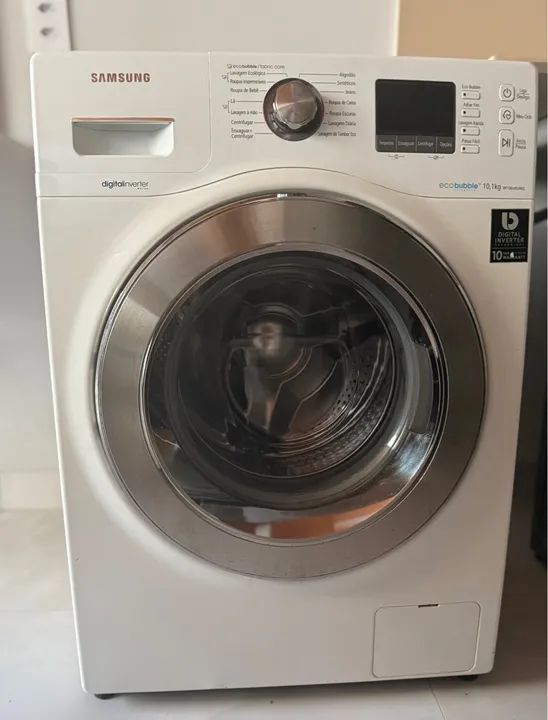 Maquina de lavar samsung  10,1 kg eco bubble digital inverter. - Foto 2