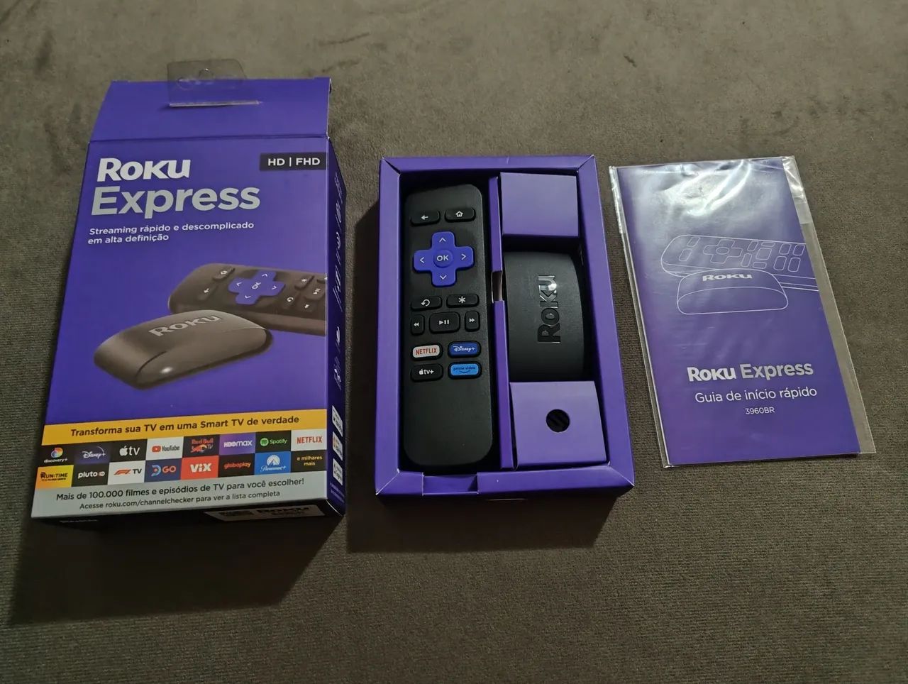 Aparelho de streaming Roku Express 