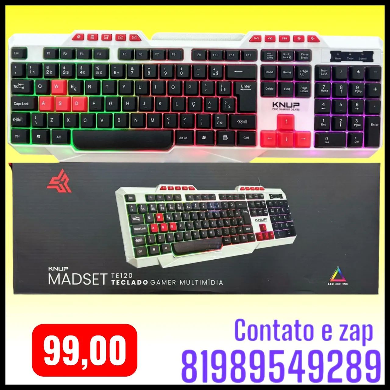 Teclado Gamer Knup KP-TE120