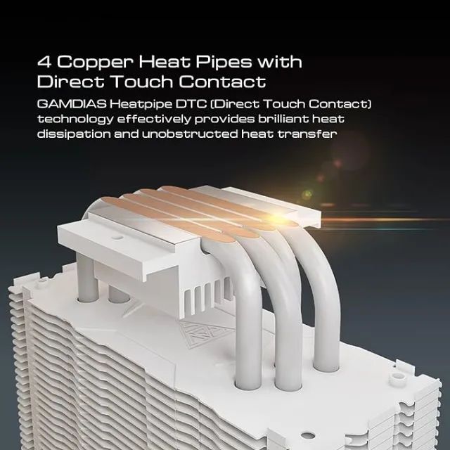 (NOVO) COOLER GAMDIAS BOREAS E1-410 Branco - Foto 2