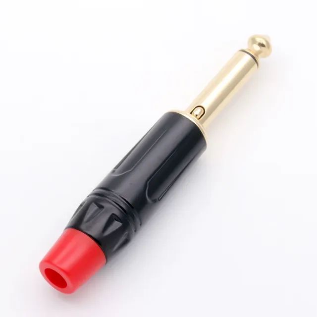 Plug Jack P10 Ouro Mono Stereo P/guitarras, Microfones e Amplificadores - Foto 2