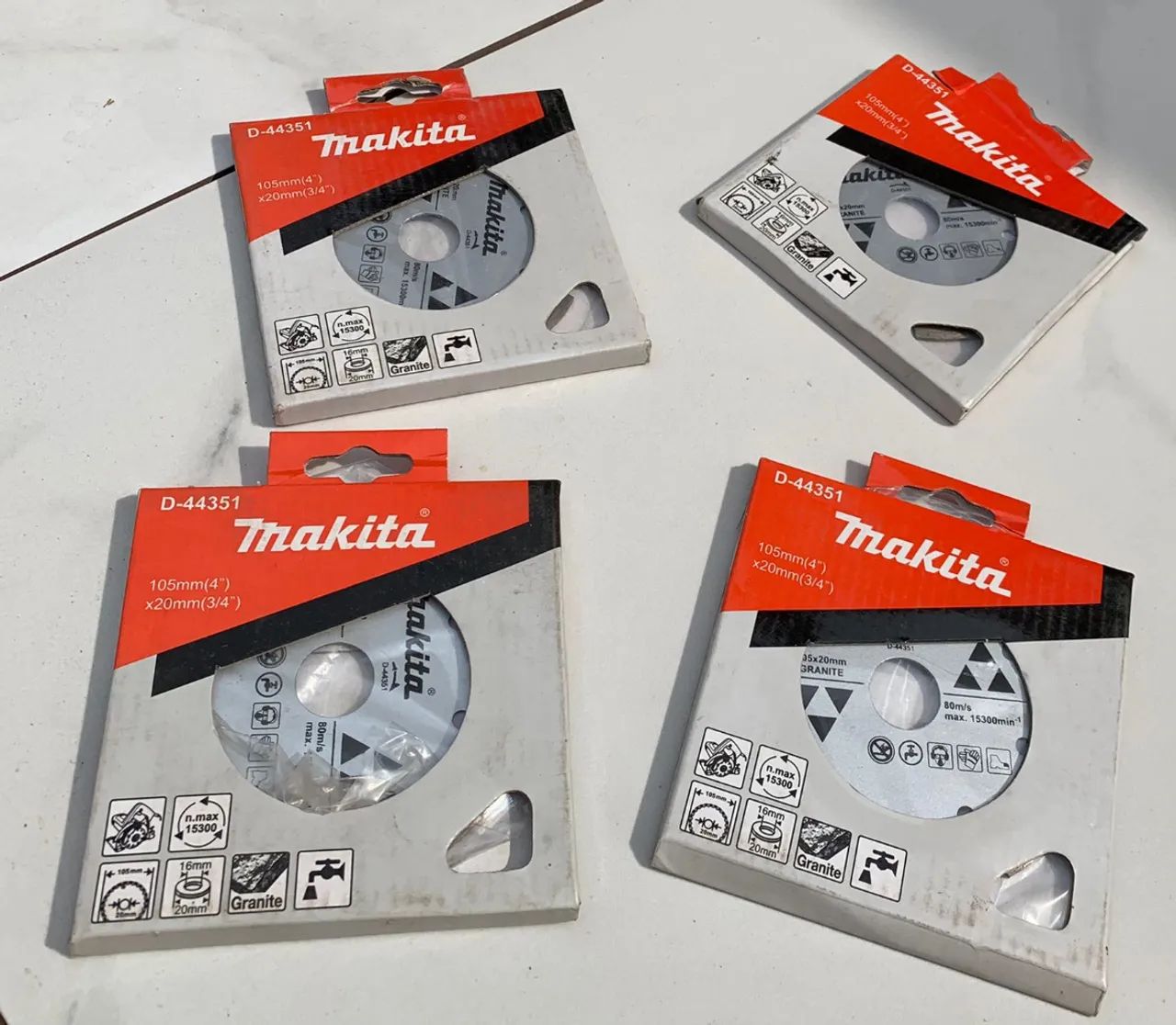 ?Vendo 4 Discos Diamantado Para Granito  Makita D-44351 Original 