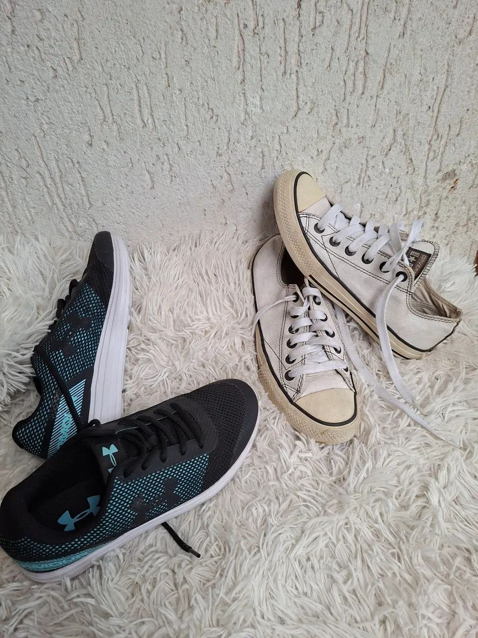 Dois pares de tenis 36 all star under armour