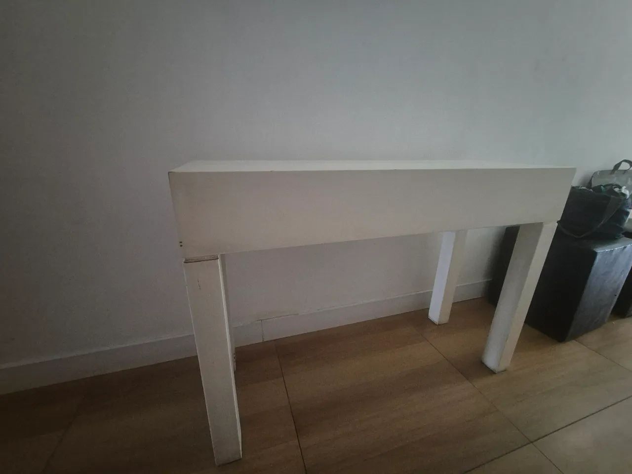 Aparador, suporte, móvel branco