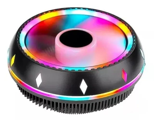 Cooler para Processador Exbom Universal, RGB, 85mm, Preto - CP-M600