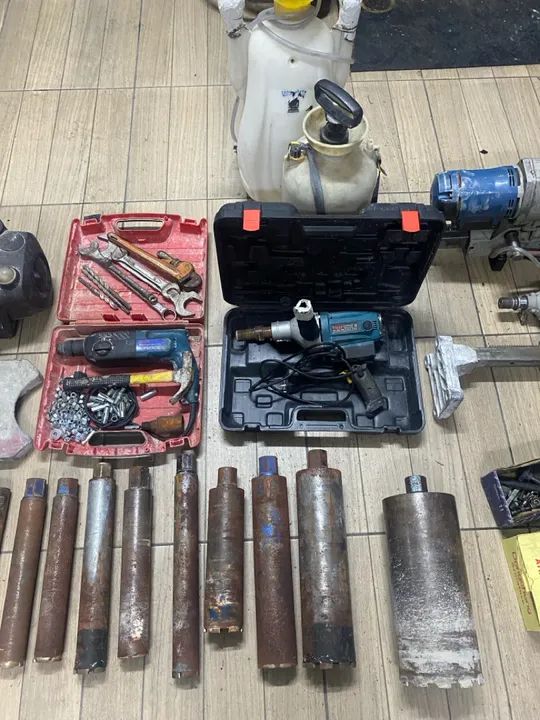 Kit ferramentas perfurações concreto - Foto 2