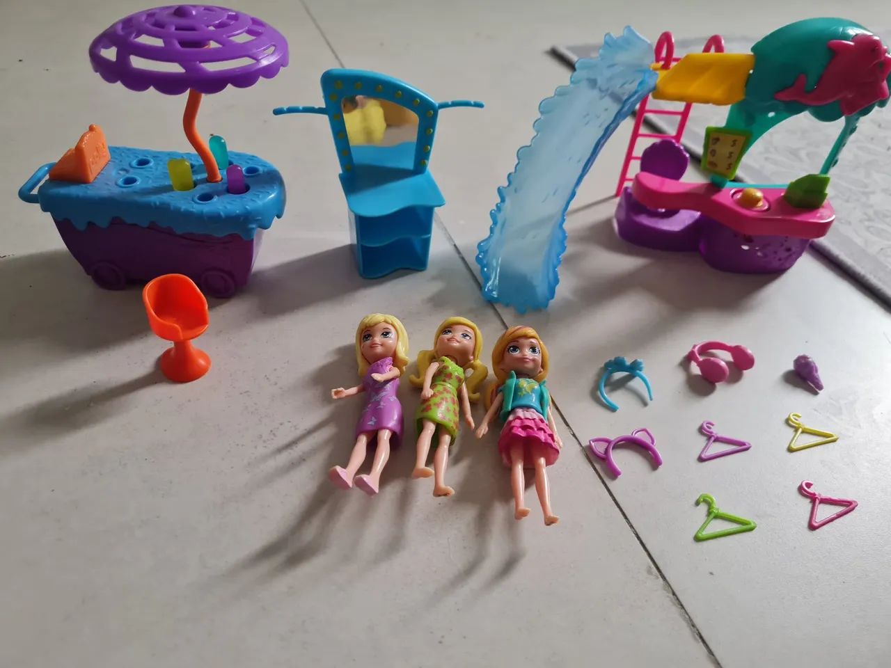 Trailer e carro de brinquedo e polly pocket original  - Foto 3
