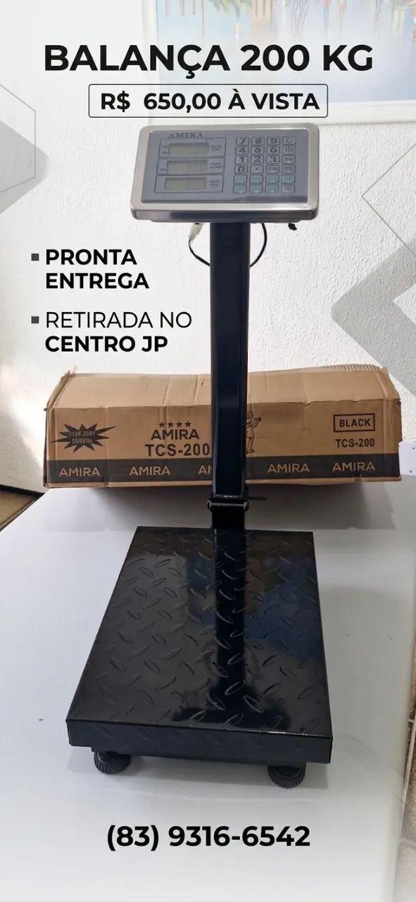Balança industrial 200kg de plataforma