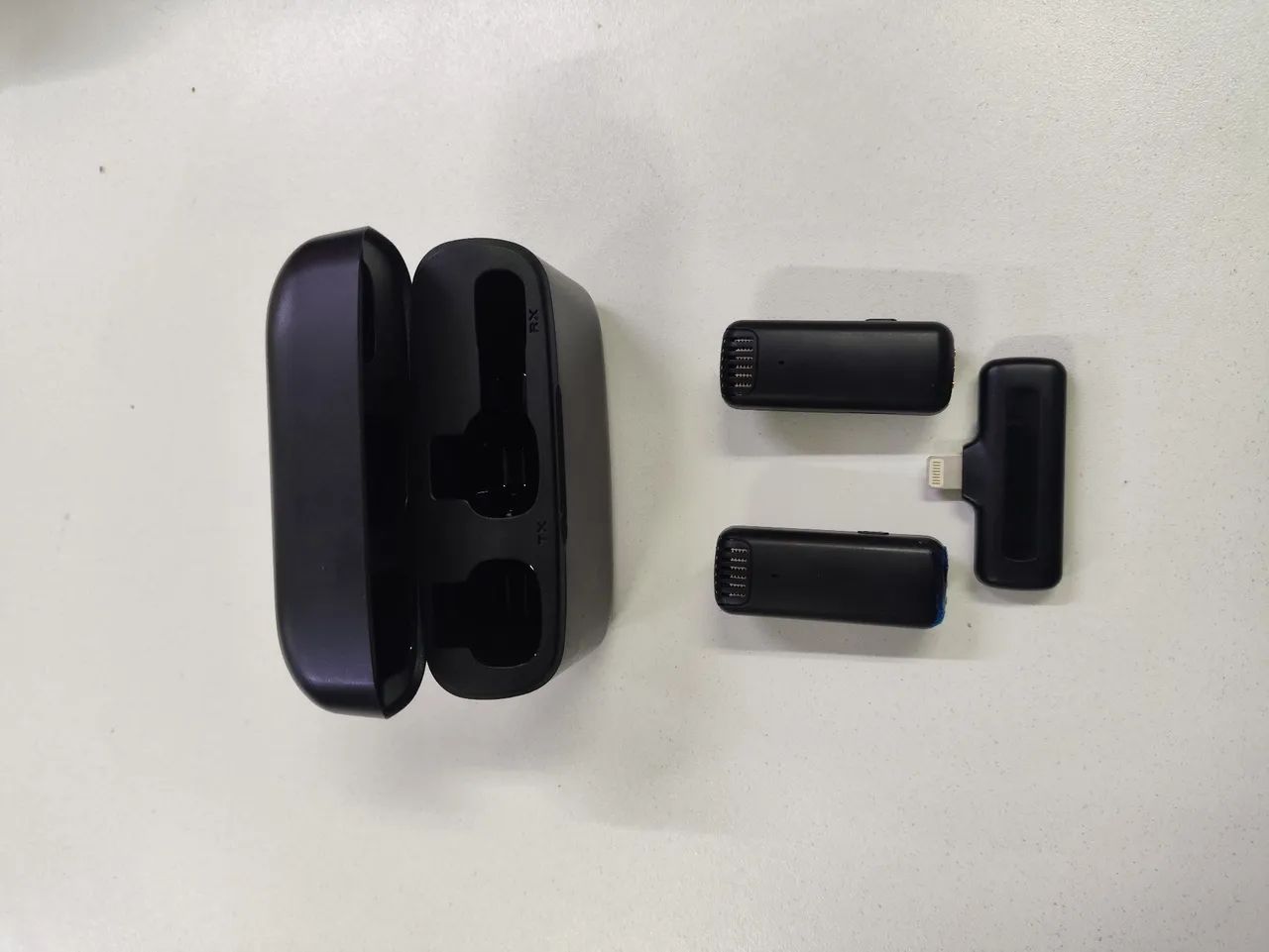 Microfone Lapela sem fio duo para iPhone 