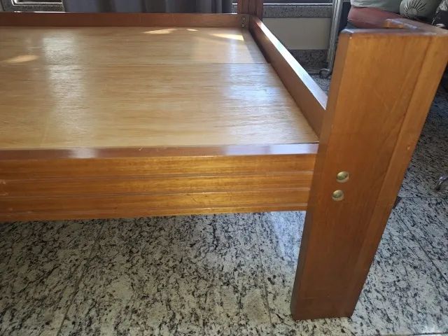 CAMA DE CASAL EM MADEIRA MACIÇA TAUARI - Foto 4