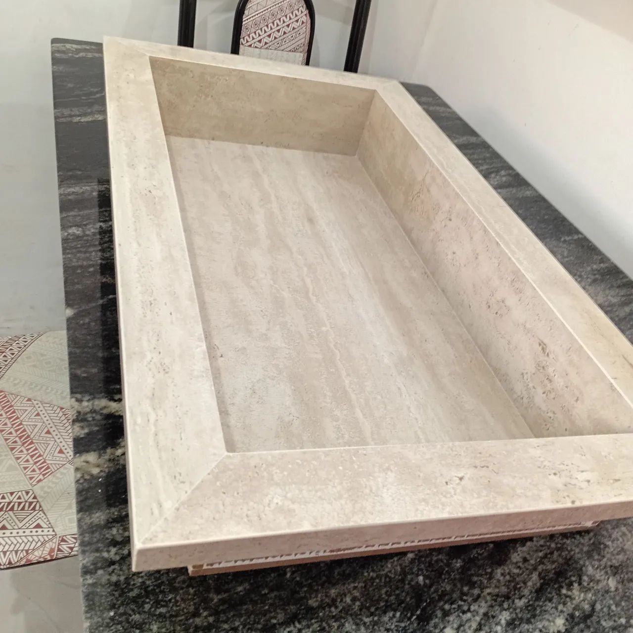 Nicho em Porcelanato Borda dupla acabamento fino