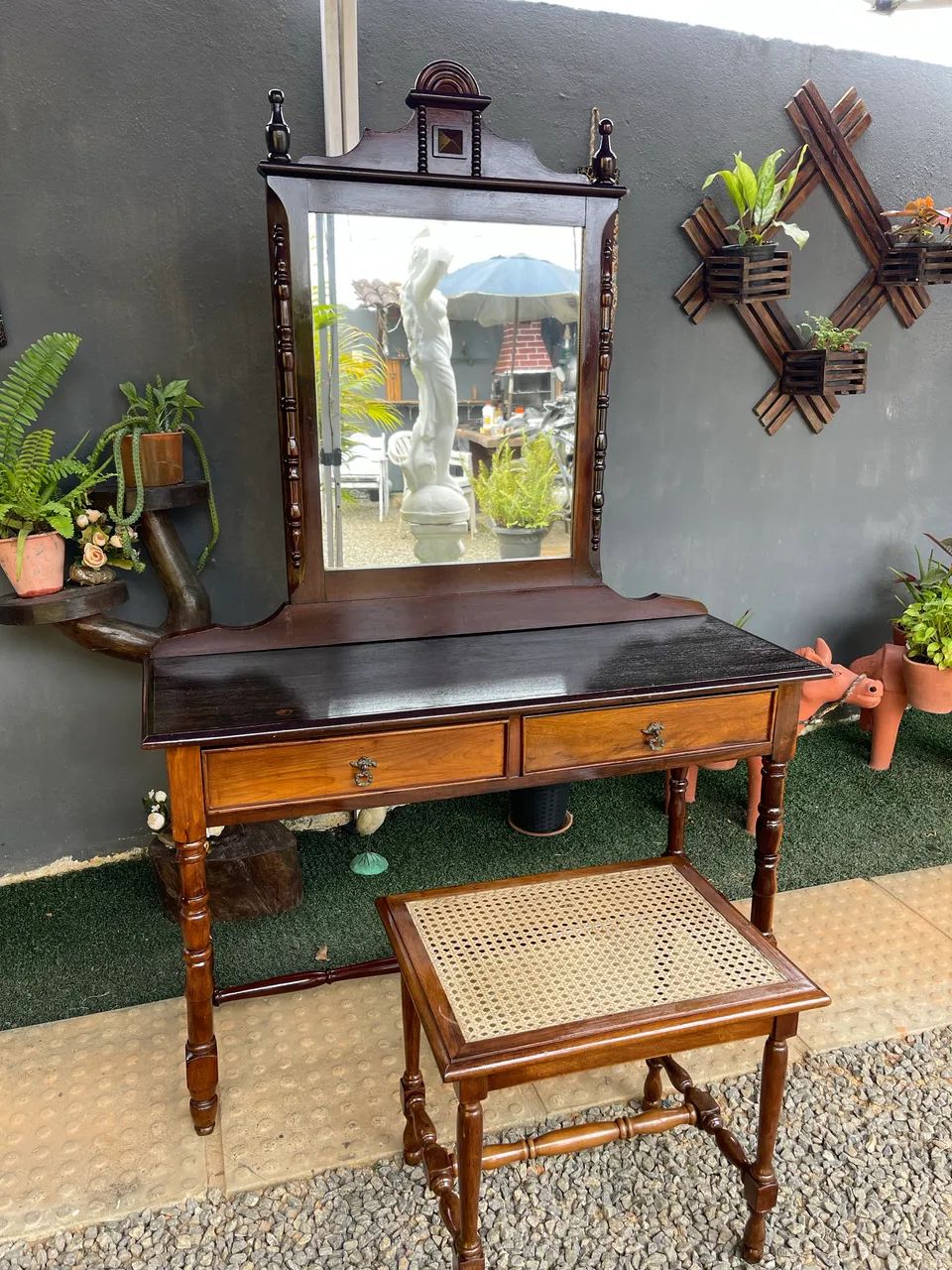 Linda Penteadeira madeira de leite