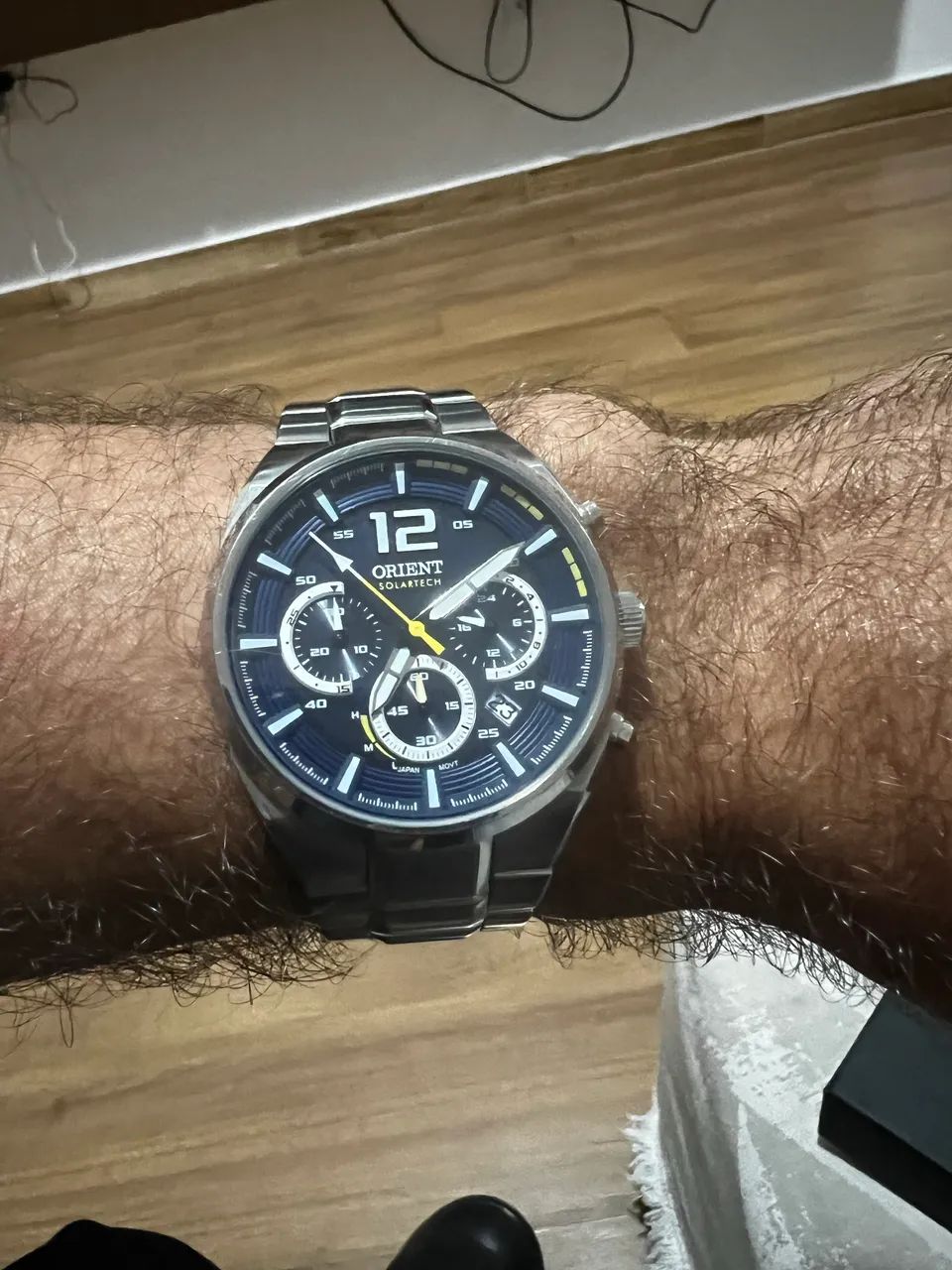Relógio Orient SolarTech Cronógrafo - MBSSC257 D2SX - Foto 4