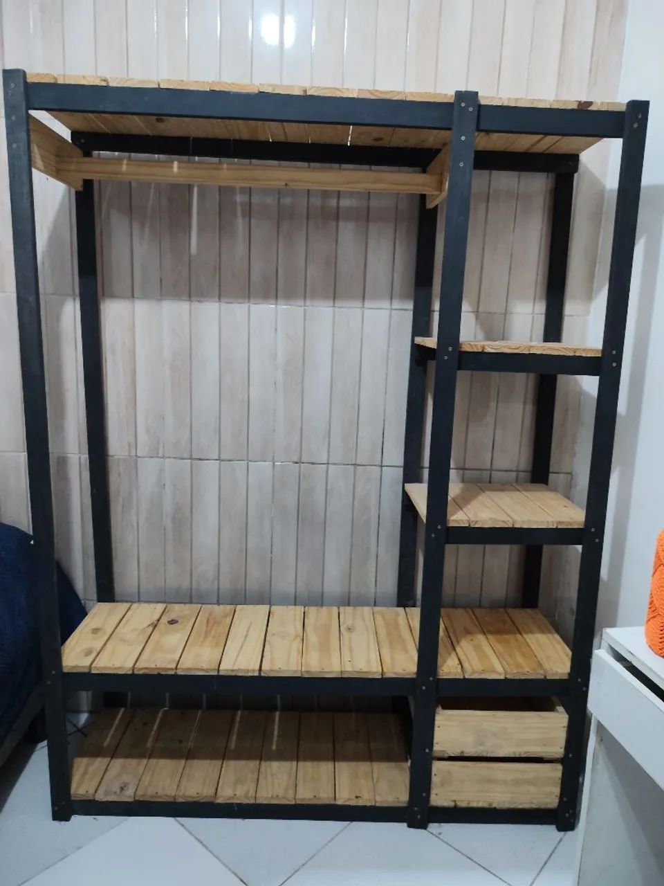 Guarda-Roupa Aberto Closet Madeira  - Foto 3