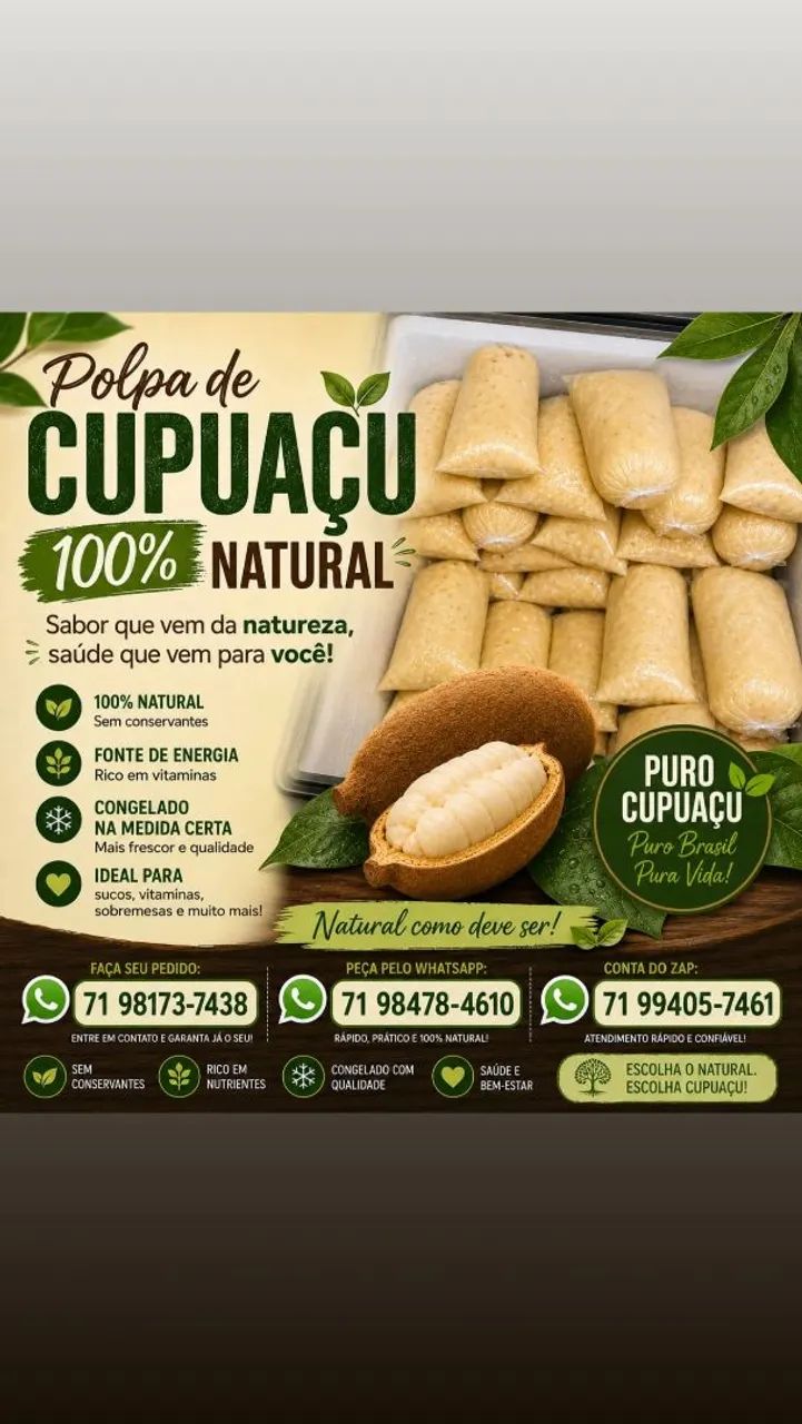 Polpas de cupuacu 