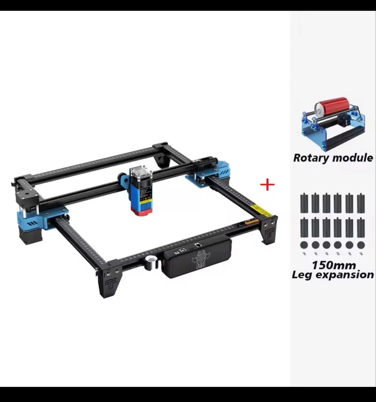 Gravador a laser TwoTrees TTS-55 Pro com módulo de gravação de copos, garrafas  - Foto 4
