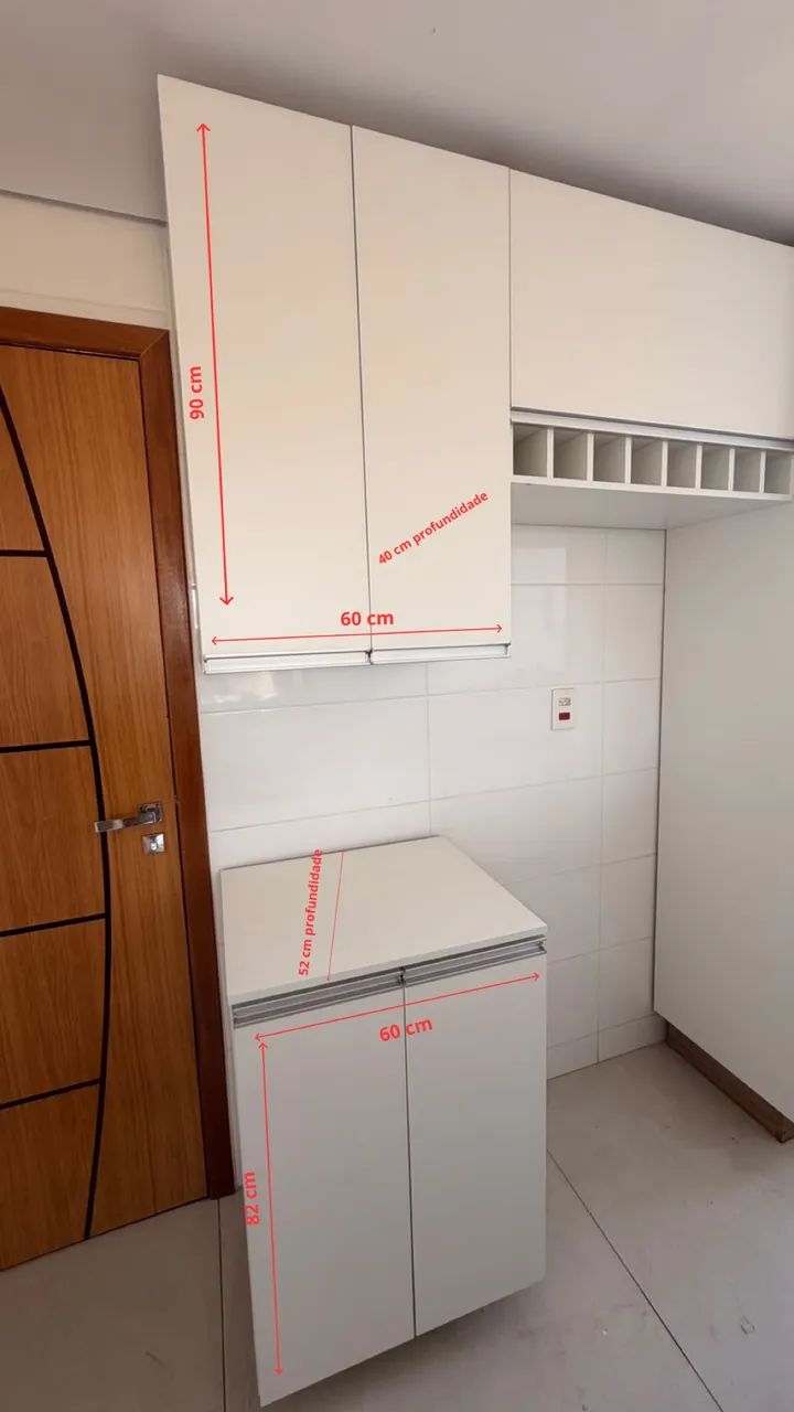 Armário de cozinha planejado branco - Foto 4