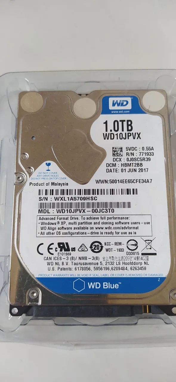HD de notebook