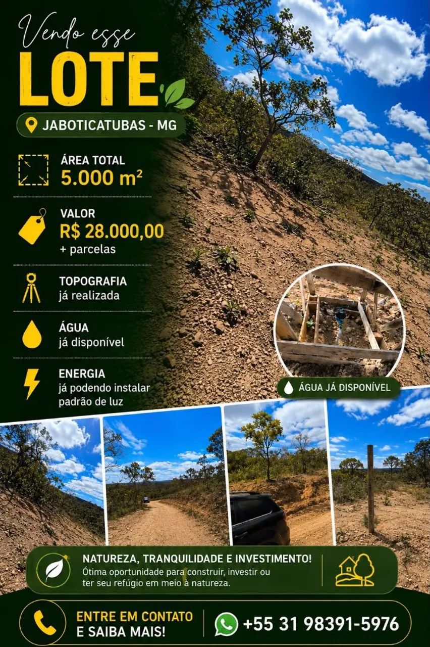 Lote 5000 metros em Jaboticatubas 