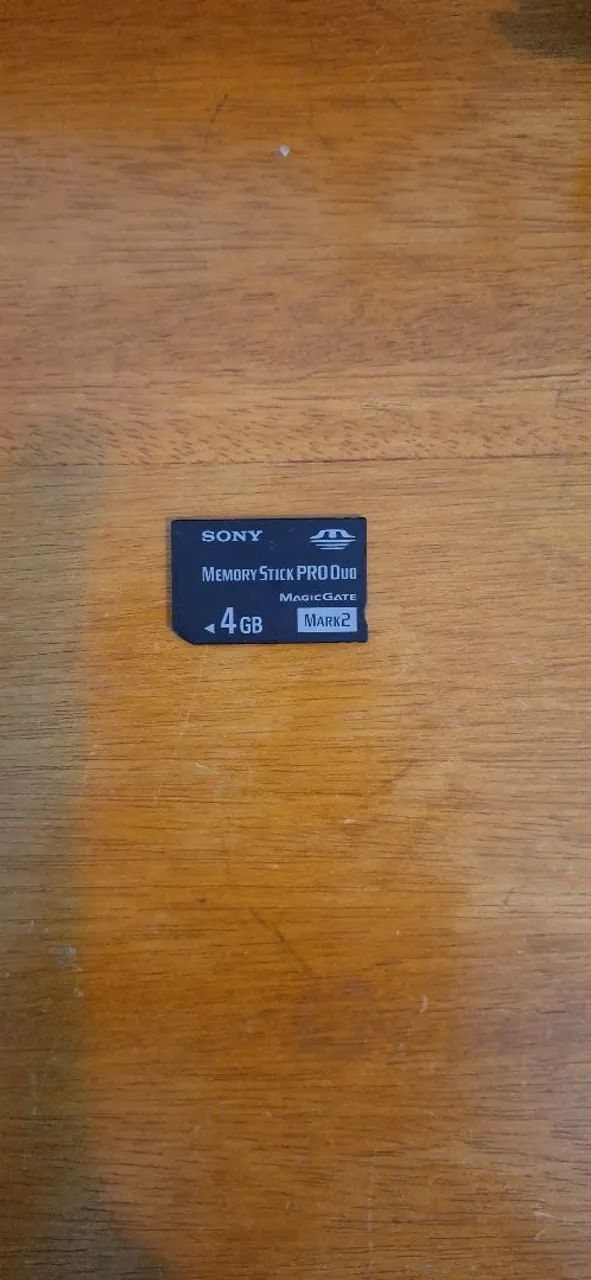 Memory stick pro duo de 4gb da Sony