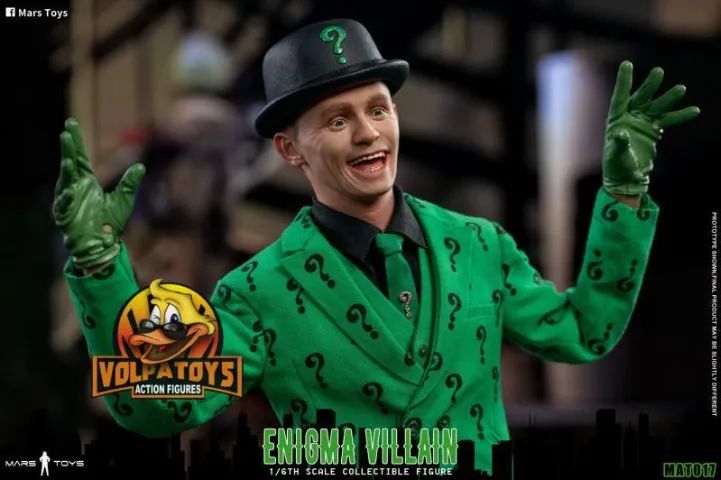 Charada Frank Gorshin Enigma Villain - Mars Toys Mars Set com 2 MAT017 - Foto 5