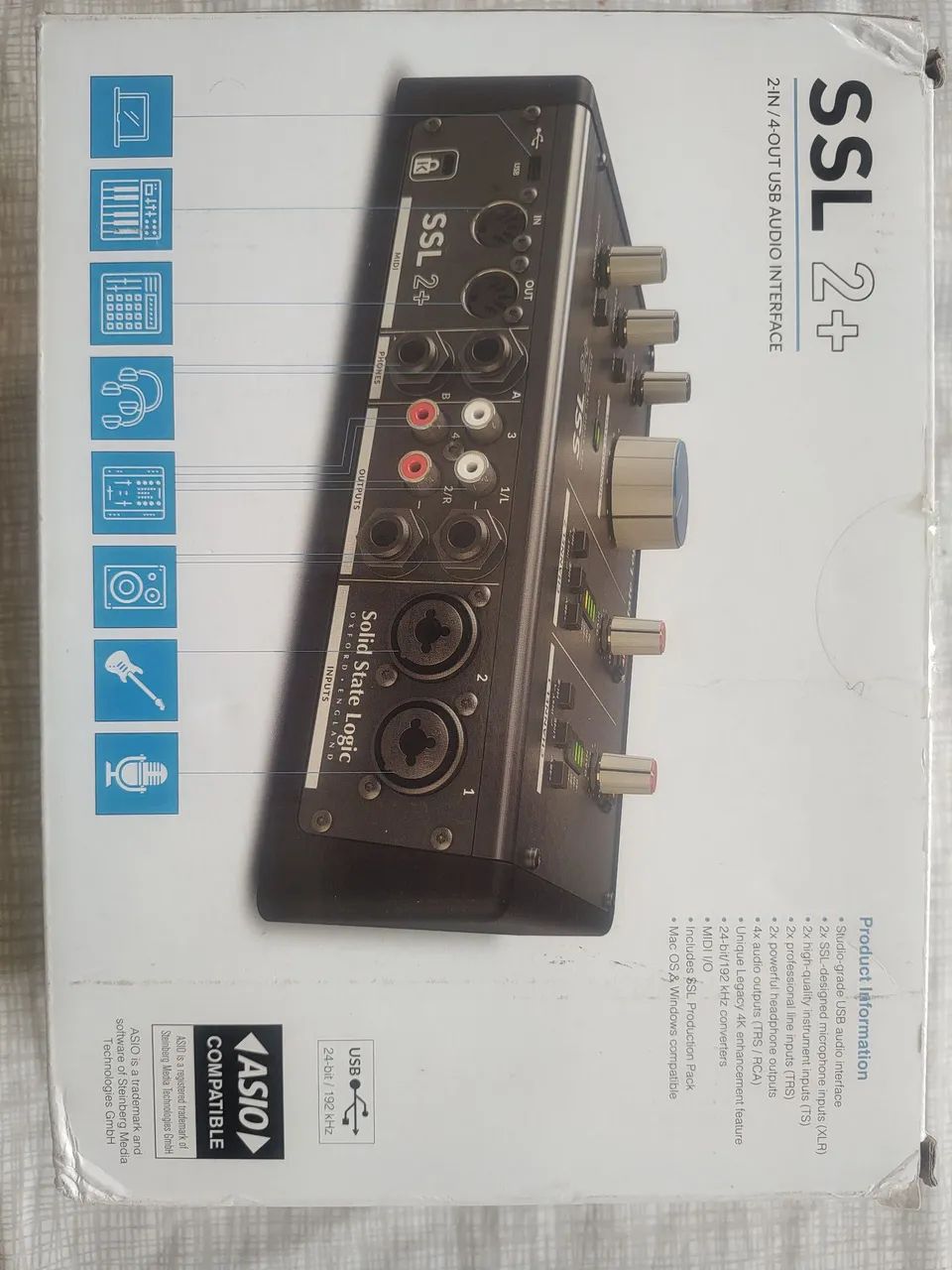 Interface de Áudio SSL2+ 2IN/4-OUT - USB - Foto 3