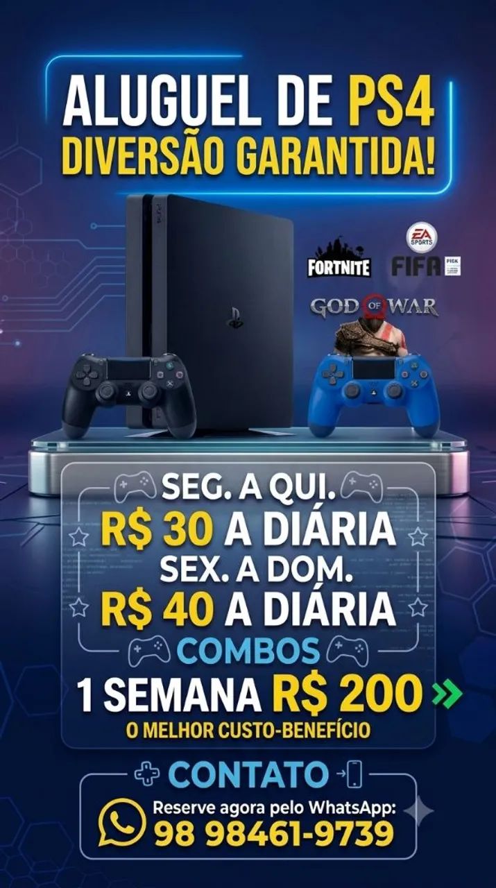 Aluga-se ps4 vídeo game 
