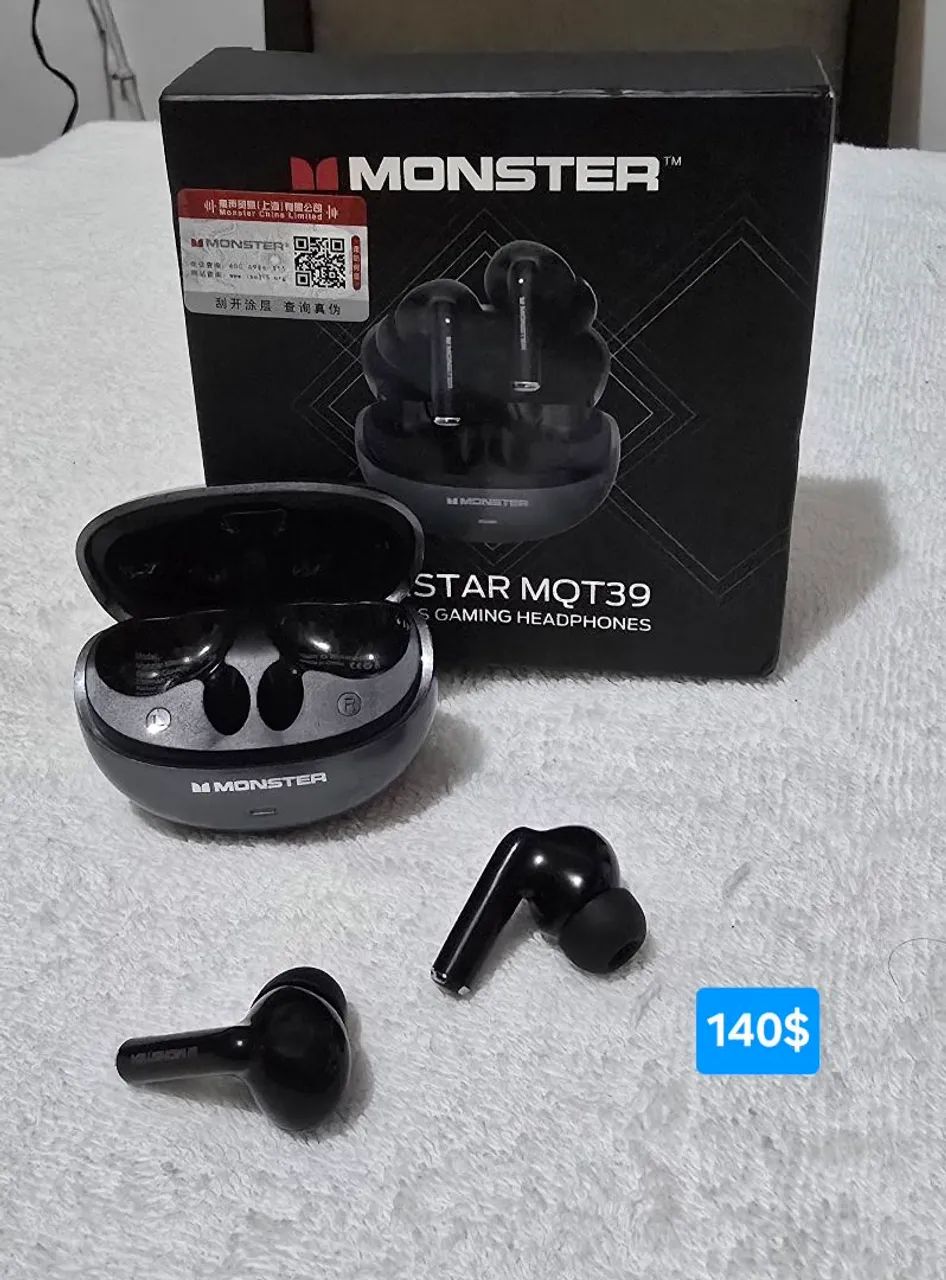 Fone de Ouvido Bluetooth da Monster Maxstar MQT39 original  - Foto 3