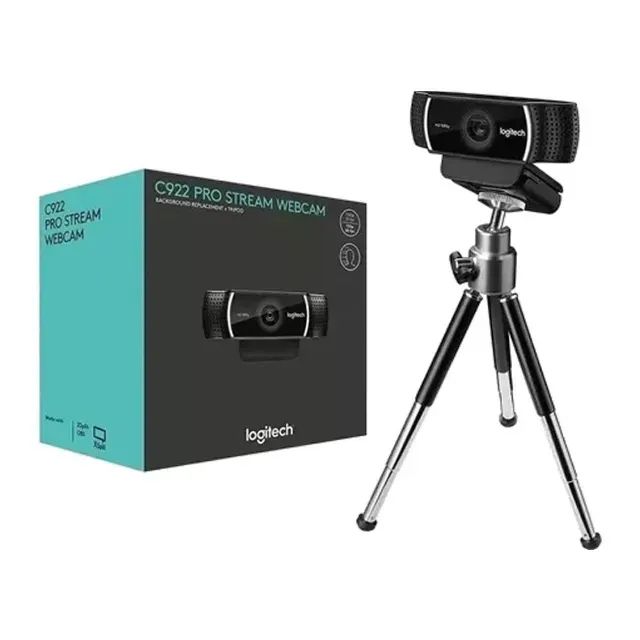 Webcam Logitech C922 Full HD Pro Stream 1080p Nova - Lacrada - Foto 4