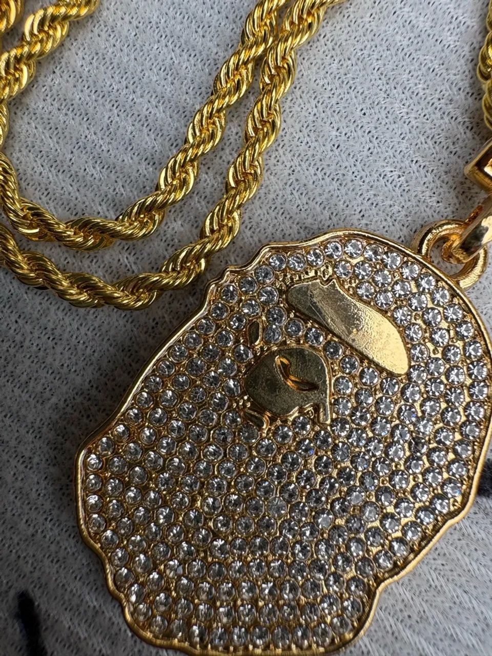 Colar dourado bape  - Foto 4