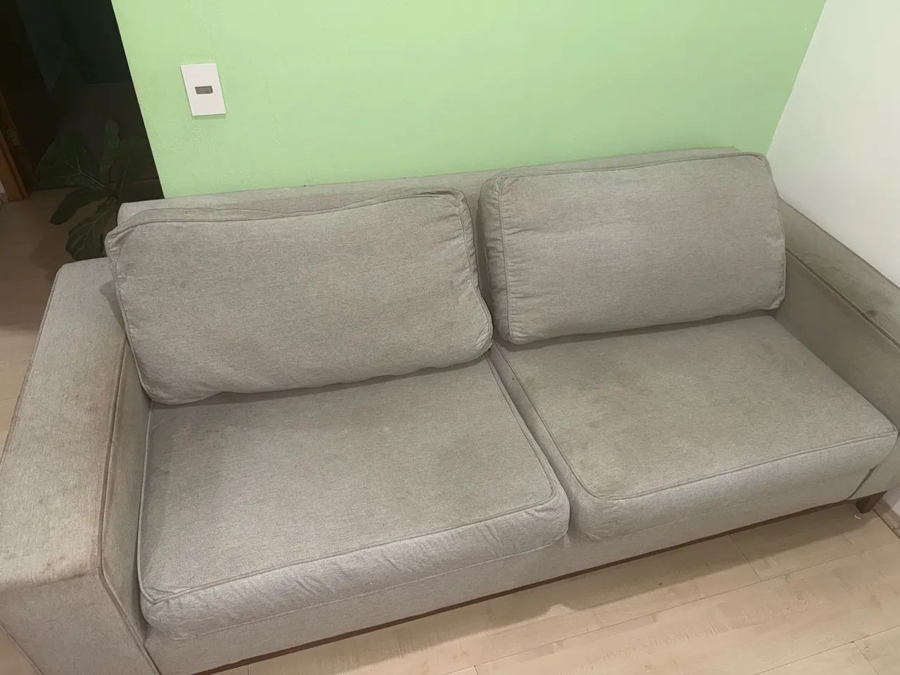 Sofá Cinza Tok&Stok 3 lugares - Foto 3