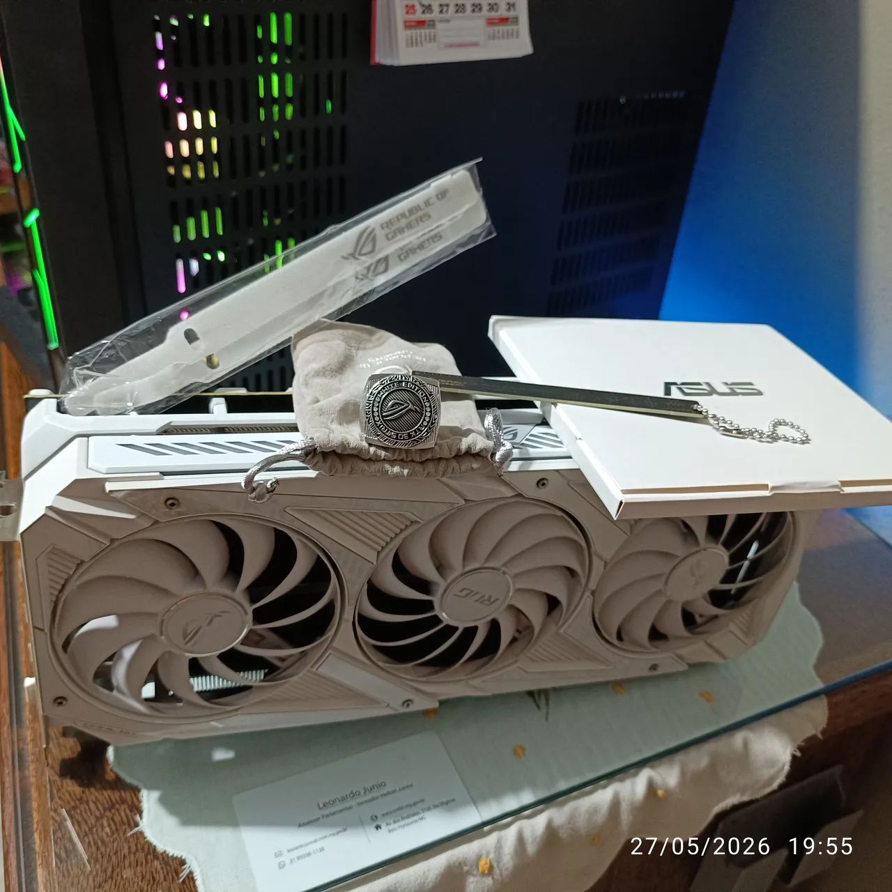 Rtx 3080 rog strix White edition extremamente nova  - Foto 5