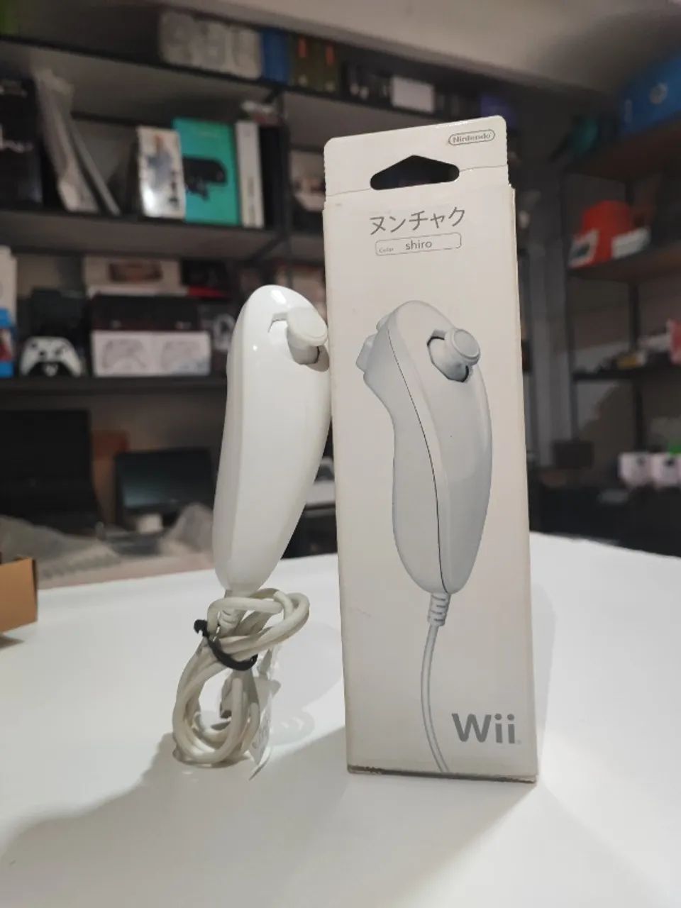 Controle Motion Plus Wii + Nunchuck Branco em perfeito estado, aceito cartão - Foto 4
