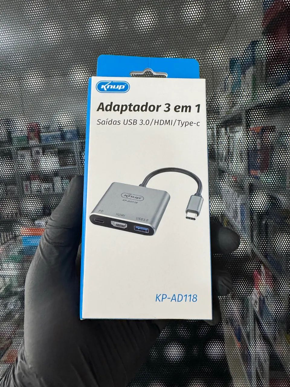 Hub Adaptador type-c para hdmi com USB e USB-c