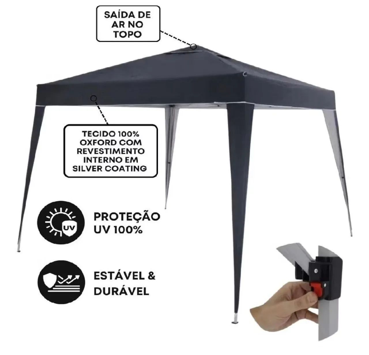 Tenda para praias, acampamentos, jardins, feiras e eventos comerciais.