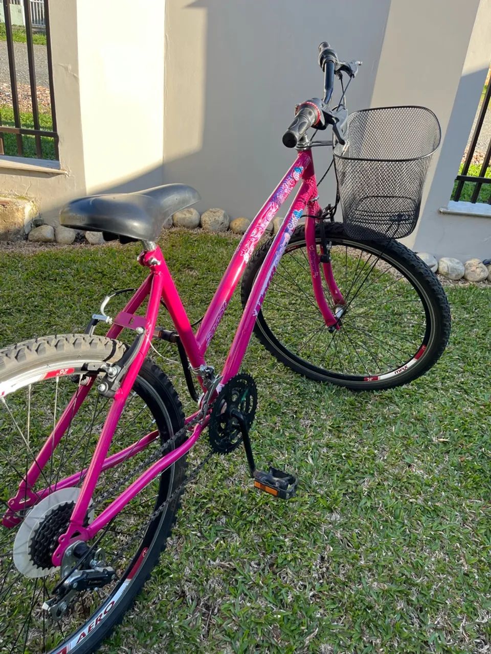 BICICLETA ARO 26 - cor de rosa  - Foto 2