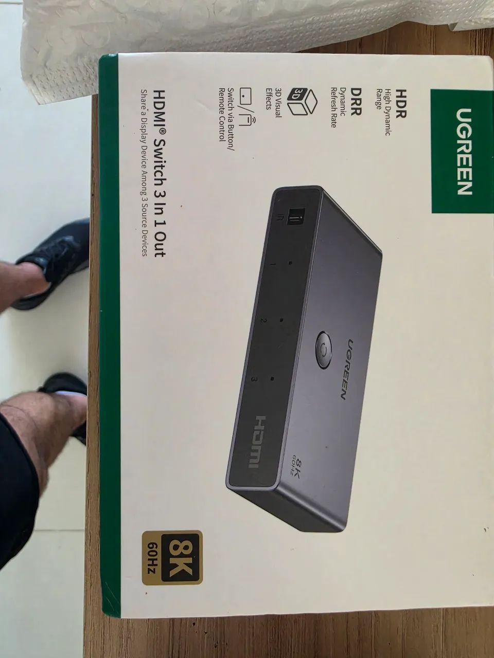 Ugreen hdmi swith 3 em 1 8k 60hz - Foto 3