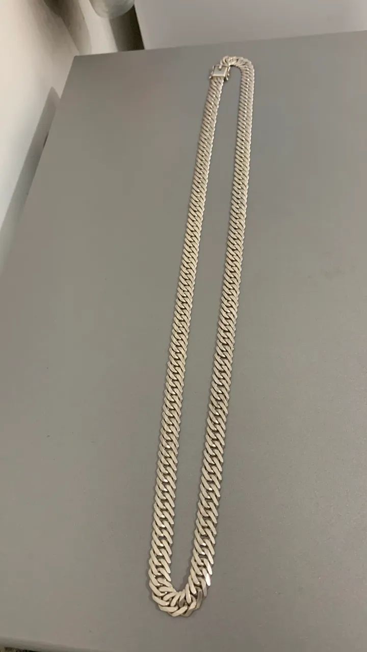 CORDÃO E PULSEIRA DE PRATA