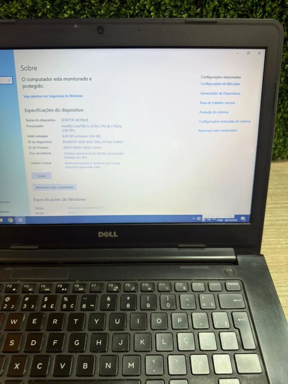 Notebook DeLL Core i5 8ram HD500 Windows10 Pacote Office - Foto 4