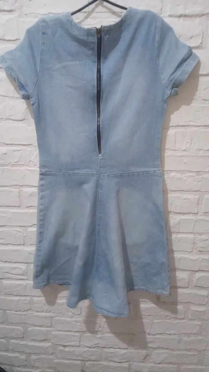 Vestido Jeans Godê Feminino M  - Foto 3