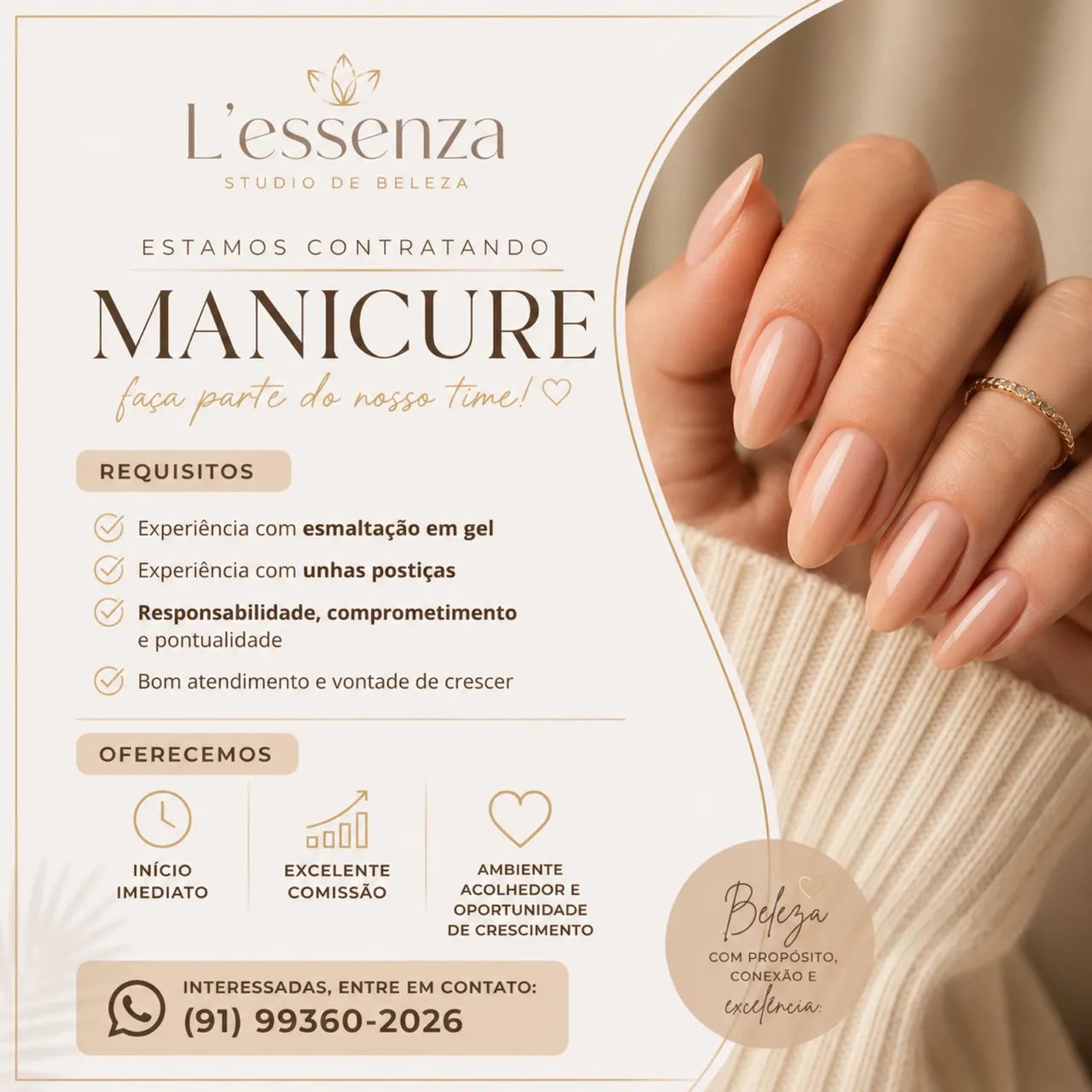 VAGA PARA MANICURE